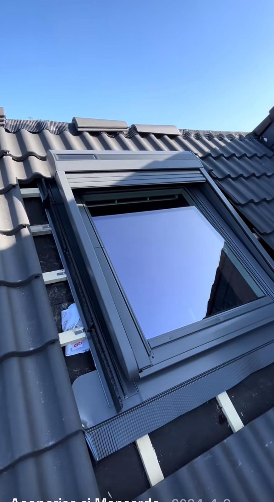 Detailaufnahme verlegter Tonziegel
